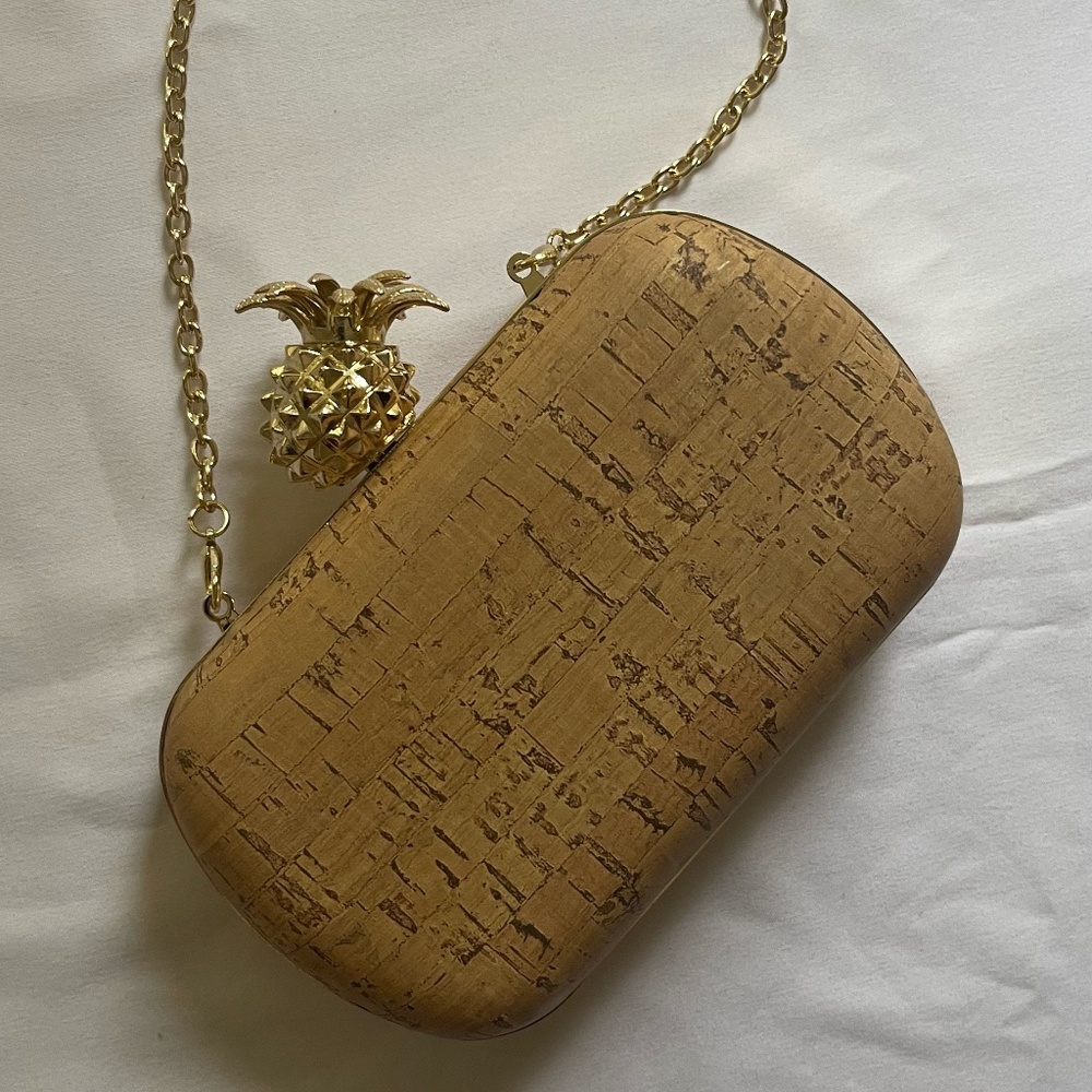 Cork Clutch with Pineapple Clasp